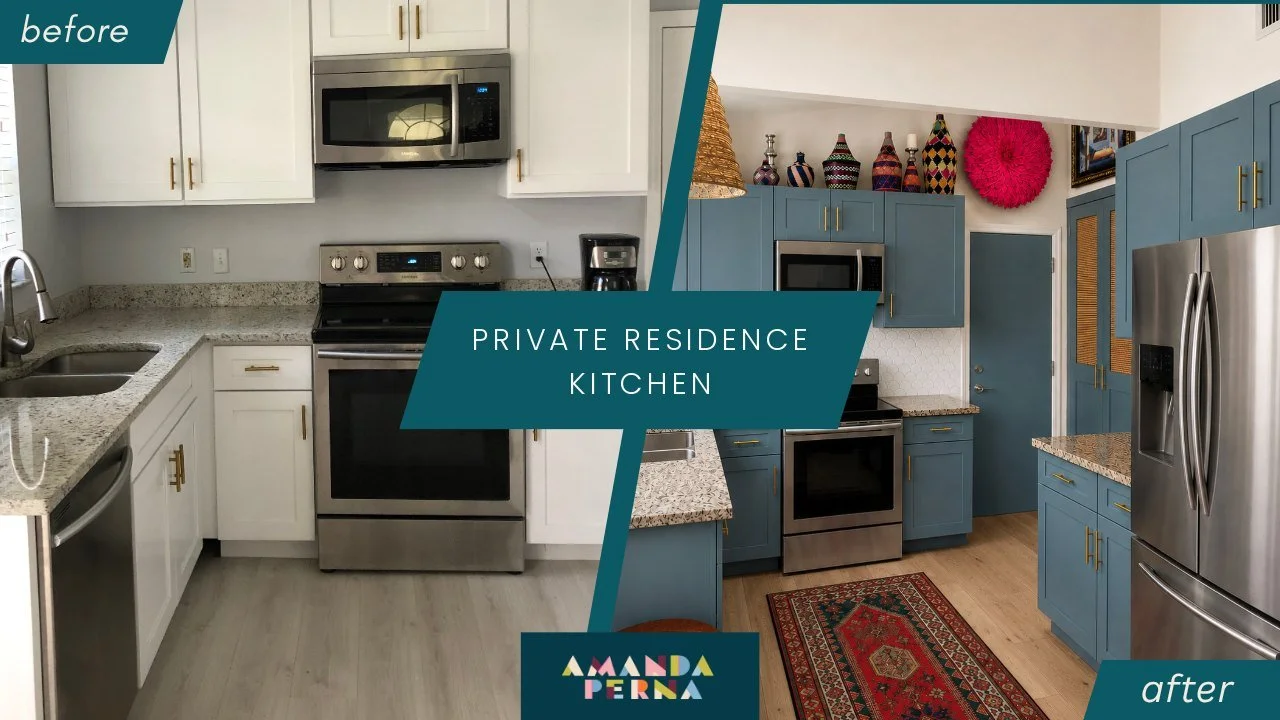 Private residence kitchen before and after