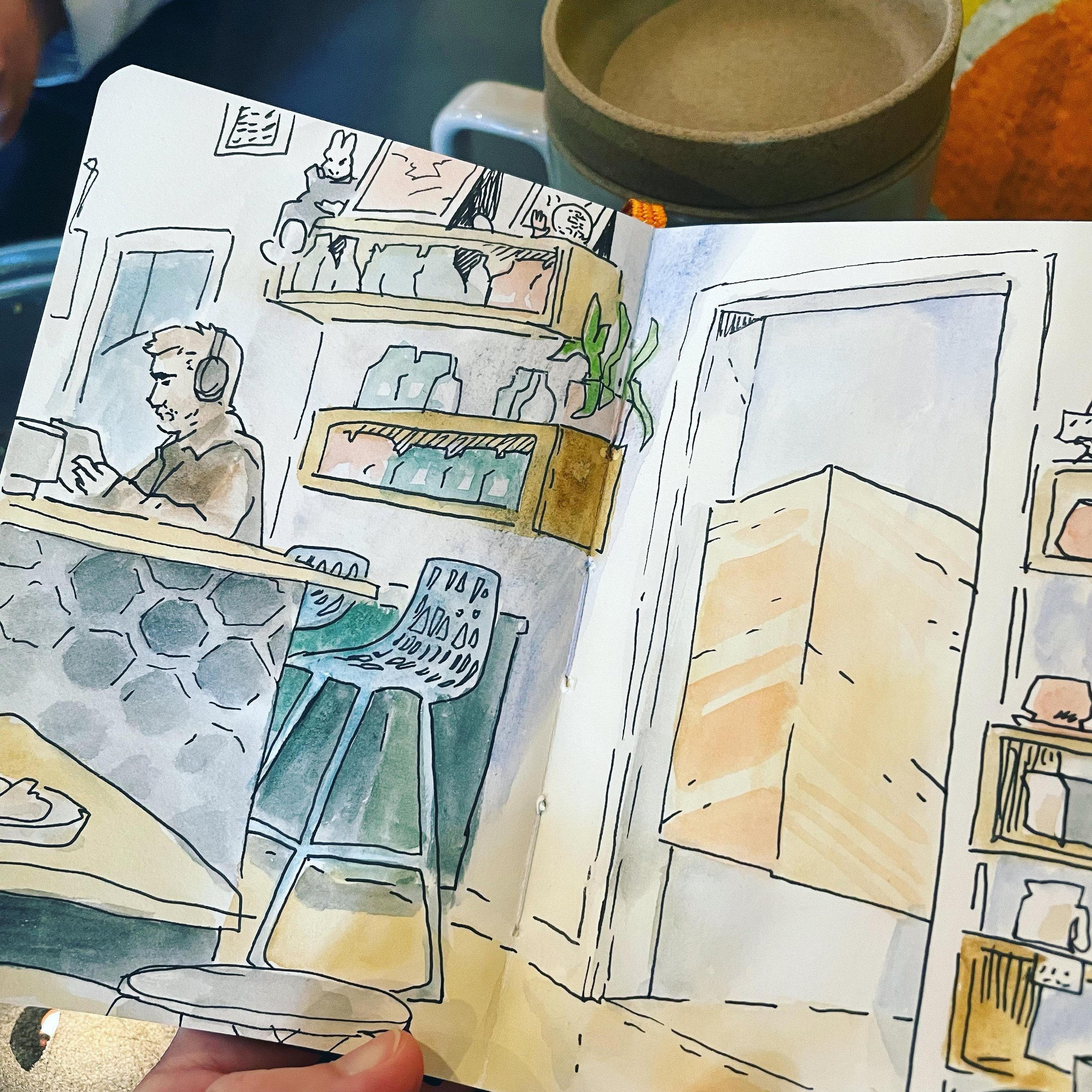 coffee day ☕️

#sketchbook #steadystate #carlsbad #sandiegocoffee #cafesketch