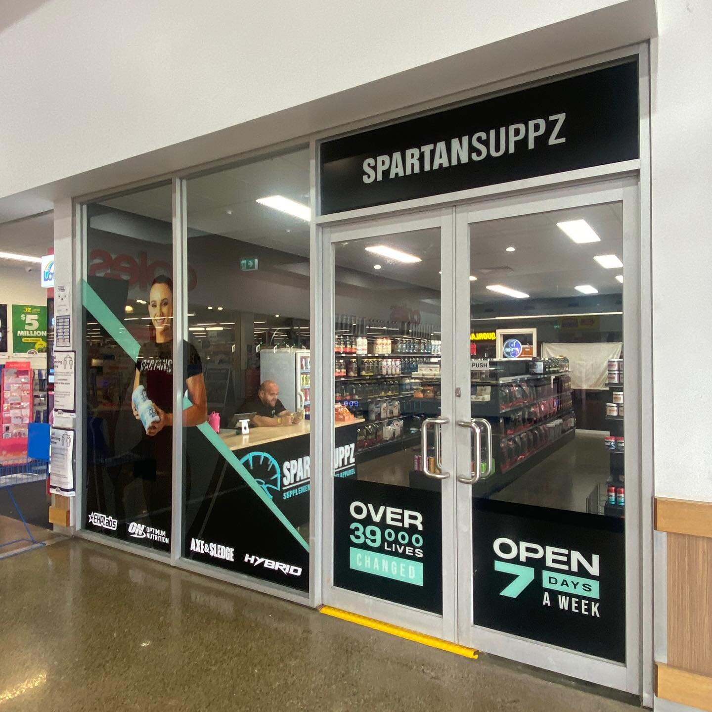 Here a first look at the new @spartansuppz store now open in derrimut! Window signage printed and install by us! 
 
#spartansuppz #atticsigns #art #artistsoninstagram #artoftheday #artist #artistsofinstagram #signwriter #signwriters #signpainter #han