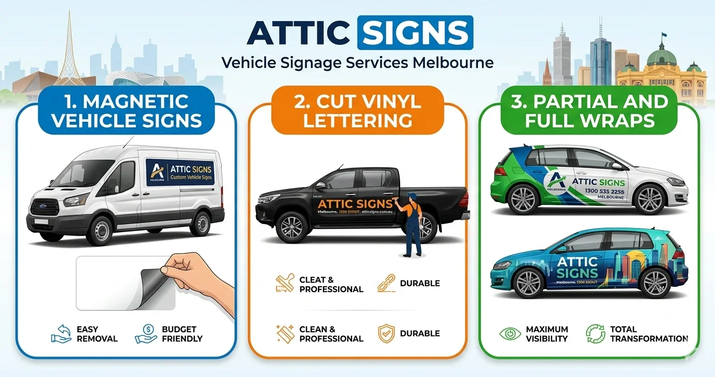 Types of Vehicle Signage Services