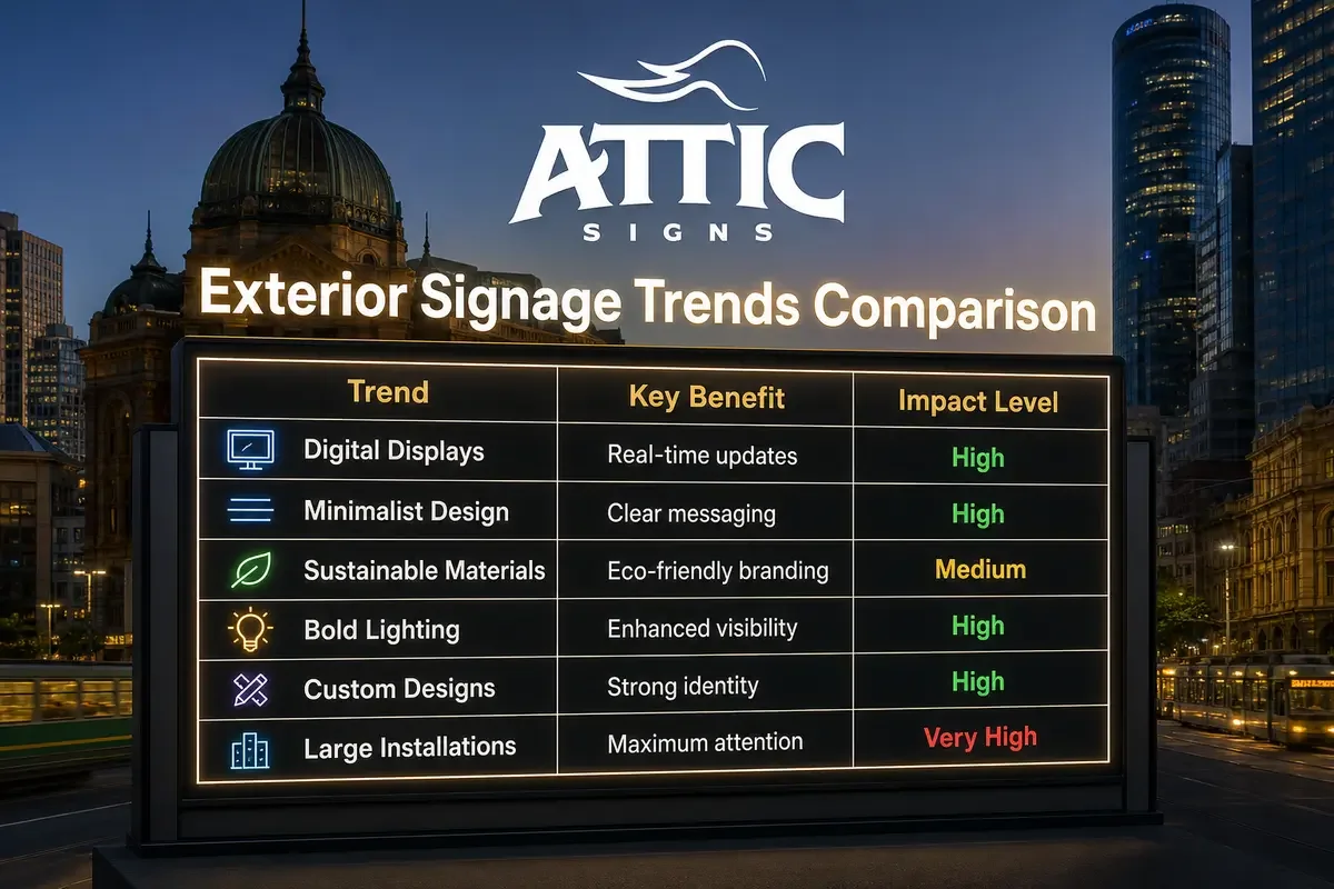 Exterior Signage Trends