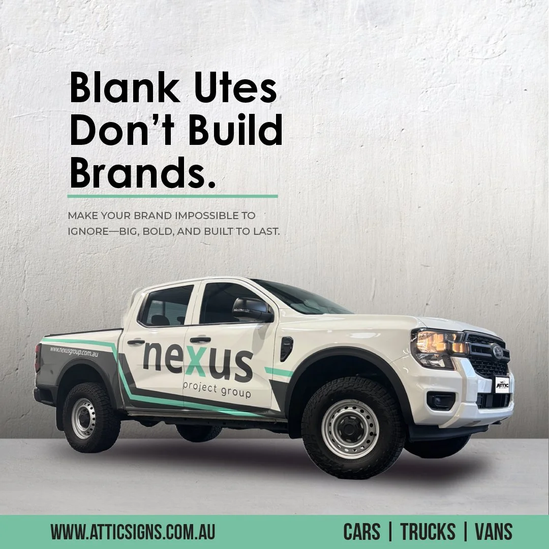 Ute/Vehicle signage and partial wrap