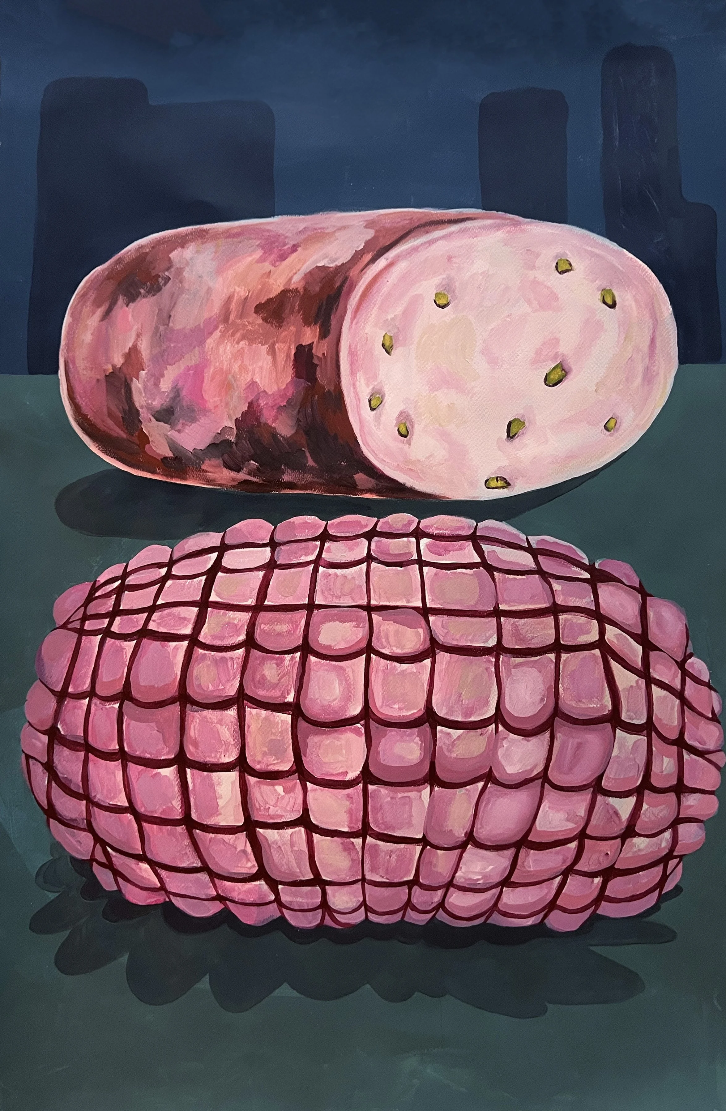 "Ham 1" 48"x36" Acrylic on Paper