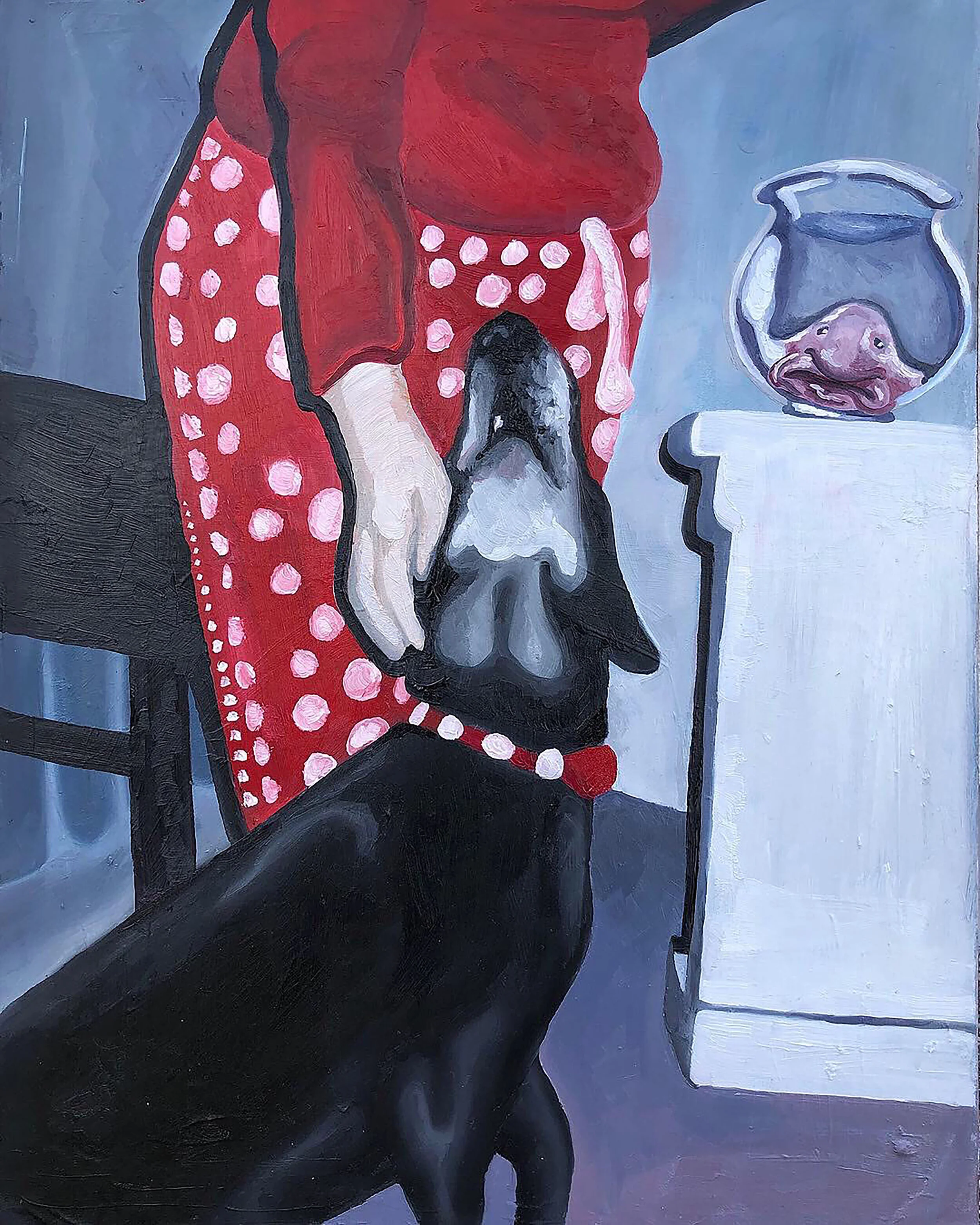 "Mom's Dog" 11"x14" Oil on Canvas