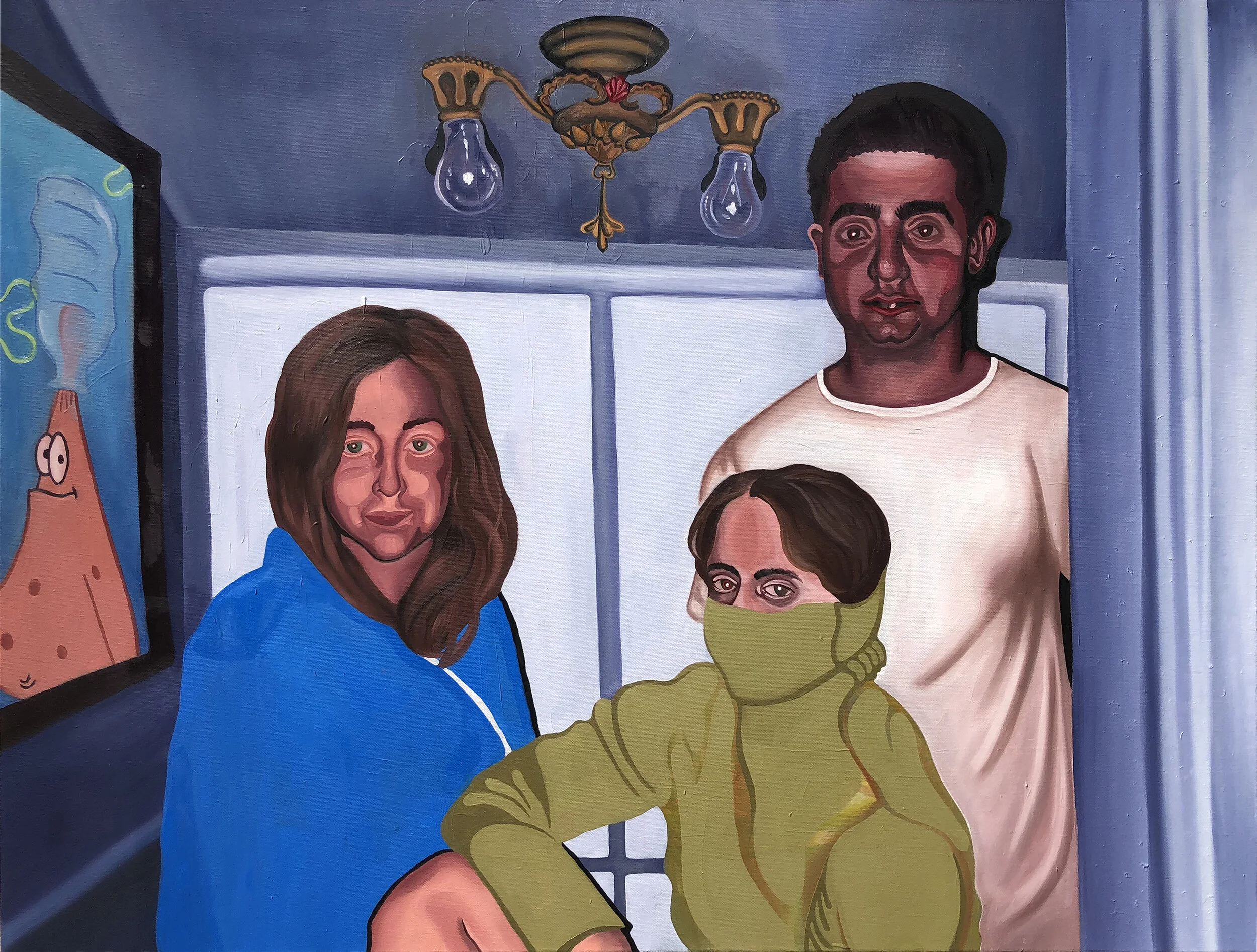 "Turtleneck" 40"x30" Oil on Canvas