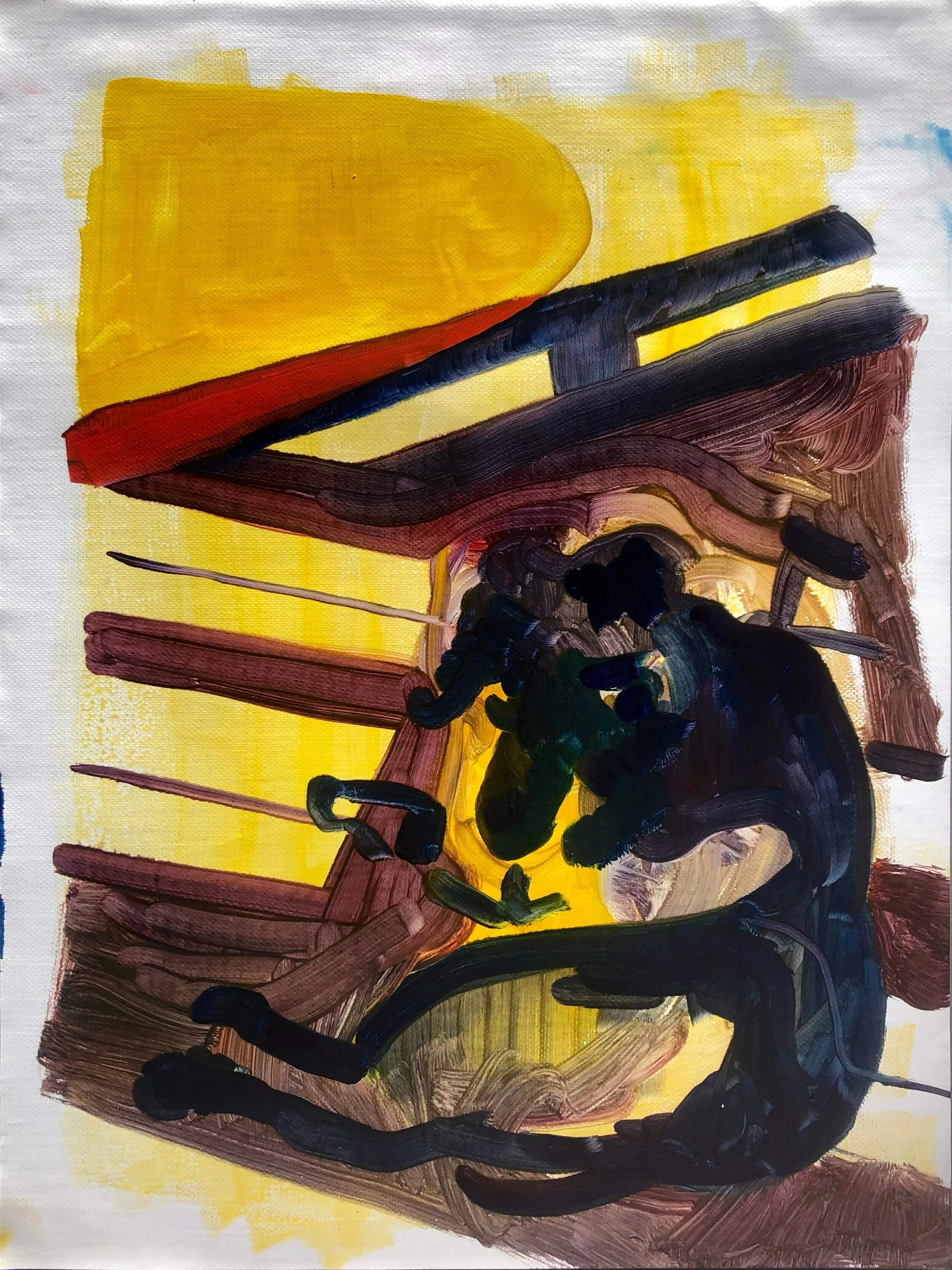 "Millie in the Sun" 9"x12" Oil on Canvas Paper