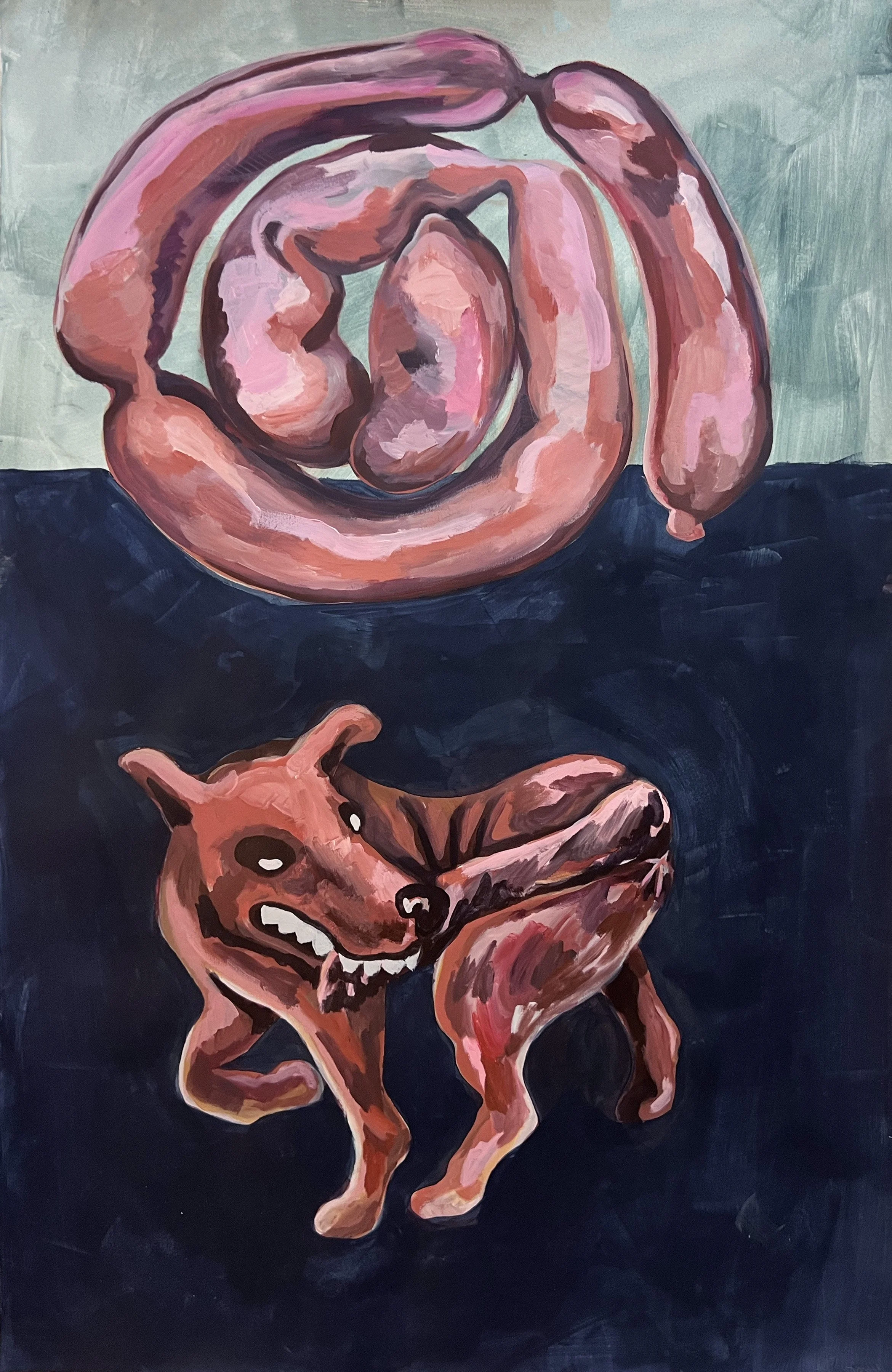 "Ham 2" 48"x36" Acrylic on Paper