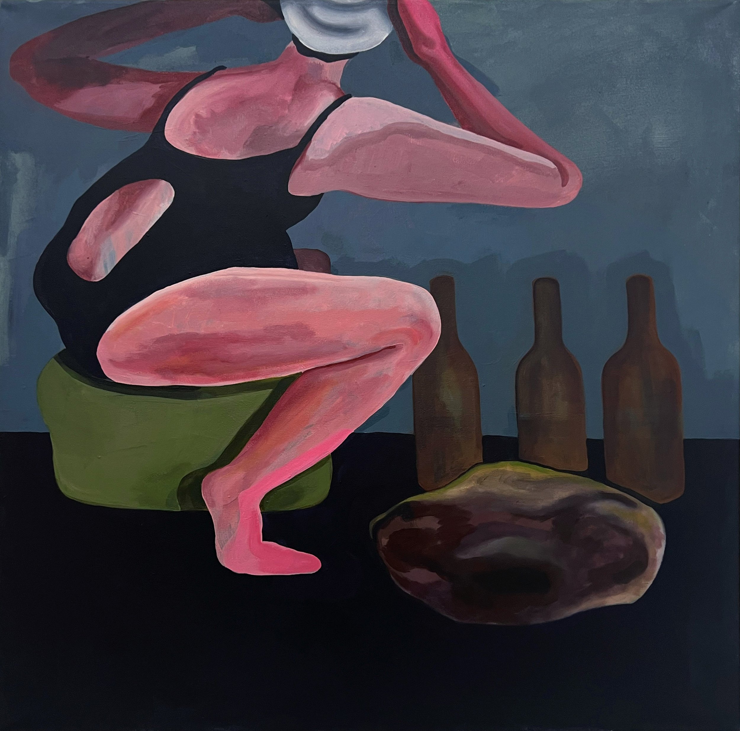 "Second Place" 40"x40" Acrylic on Canvas