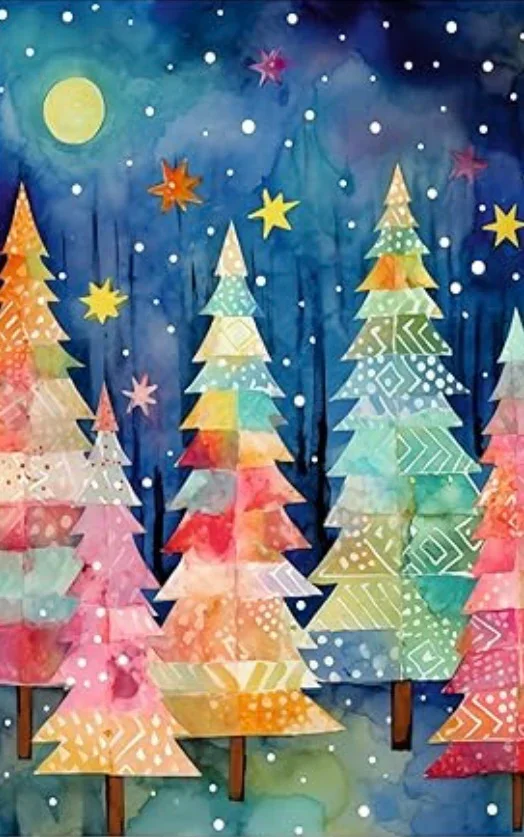 School Holidays -Winter Wonderland Alcohol Inks