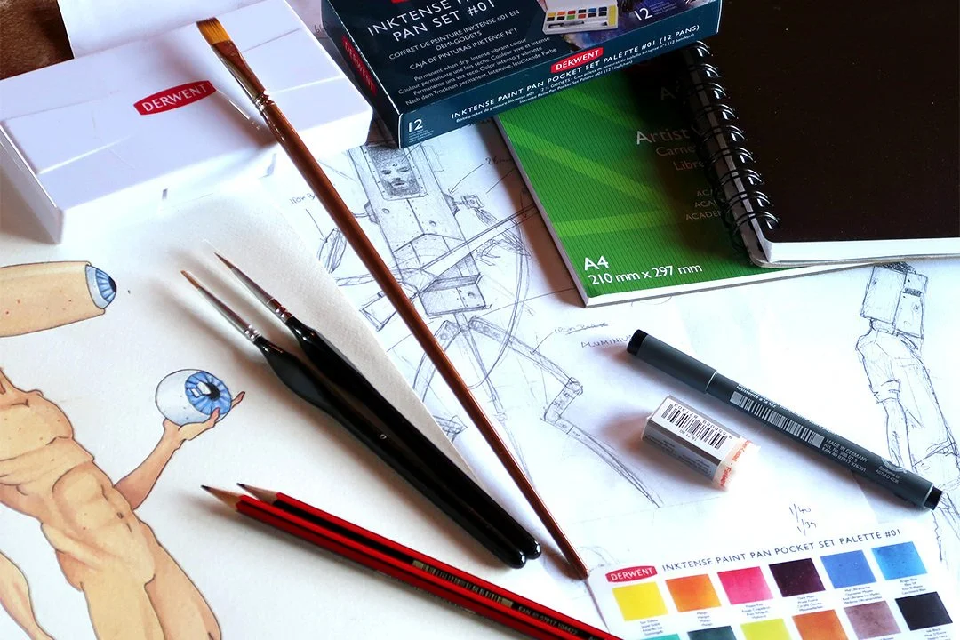 Artists participating in the Them Humans Art Club Torquay program