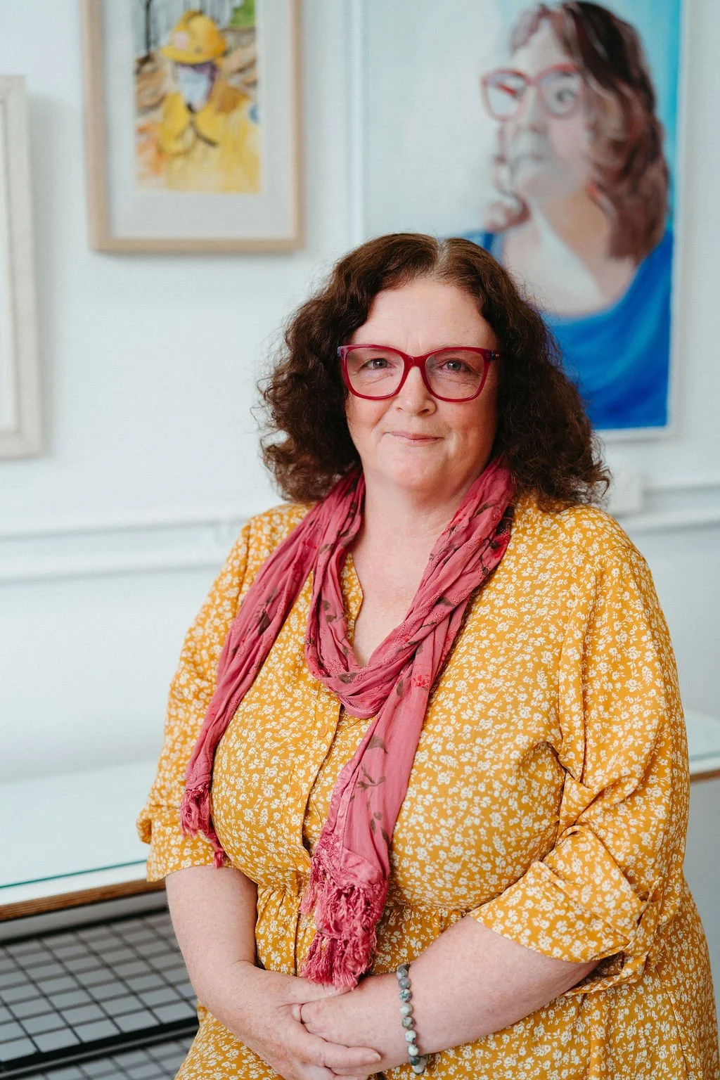 Amanda Glasson, resident mixed-media artist at The Light Box Torquay