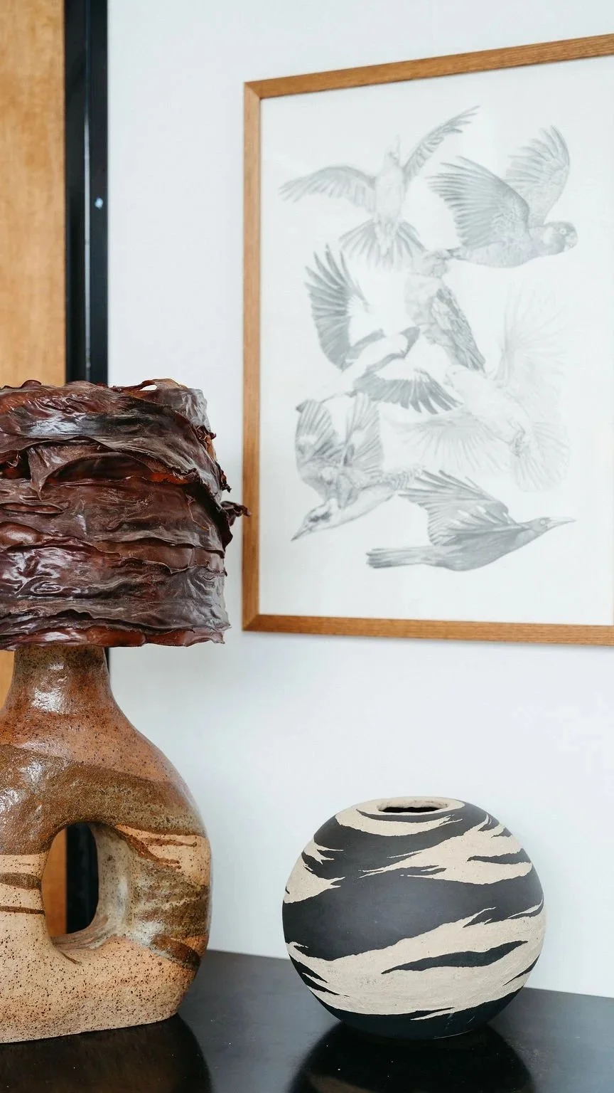 Original ceramics displayed in The Light Box Torquay gallery