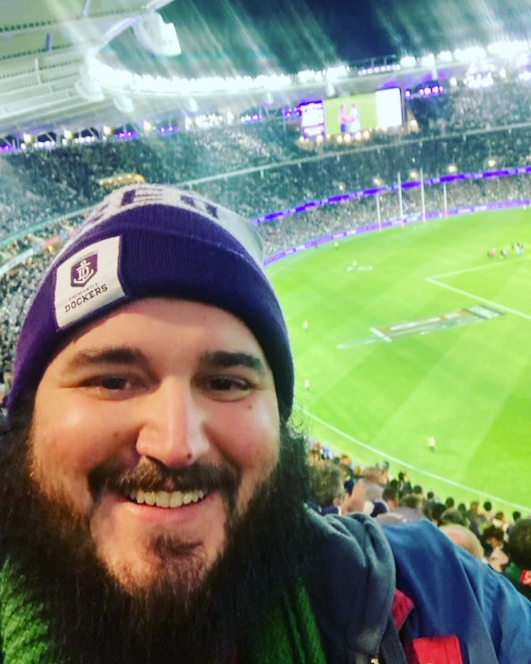 Dan was one of the 58,982 Freo fans at @optusstadium tonight&hellip; and, what a game!!!

#Footy #SportsLovers #Flagmantle #AFL #TheMillsWilsonWay