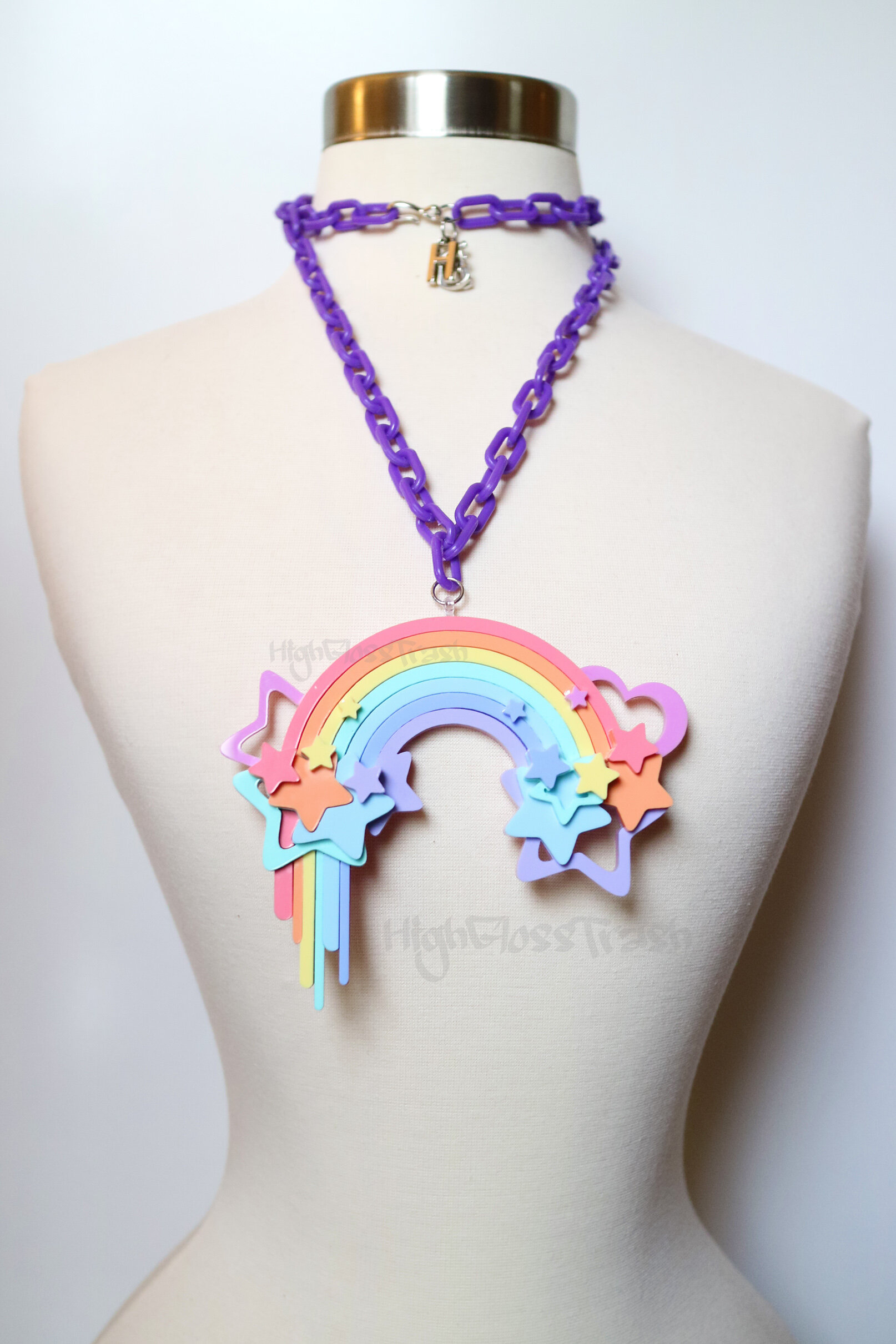 Pastel Rainbow Chain Bracelet