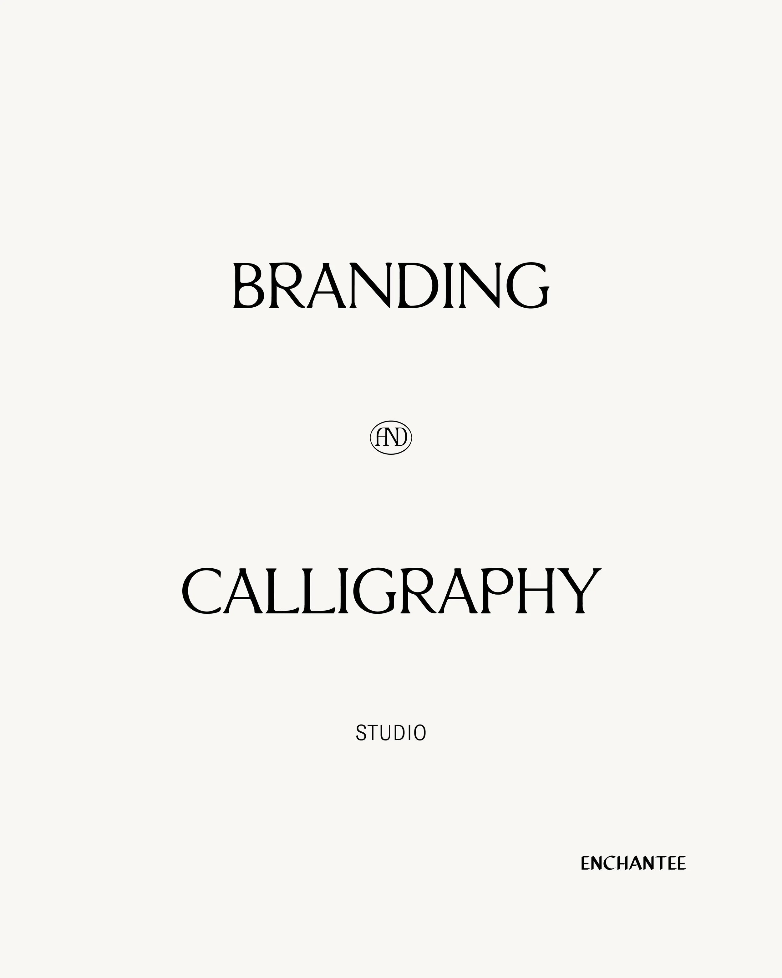 A brand is more than an identity.

It is a presence. A character. A signature.

Through branding and calligraphy, ENCHANTEE crafts visual worlds designed to evolve while remaining unmistakably themselves.

DESIGN SERVICES:
- ��Creative Direction
- ��