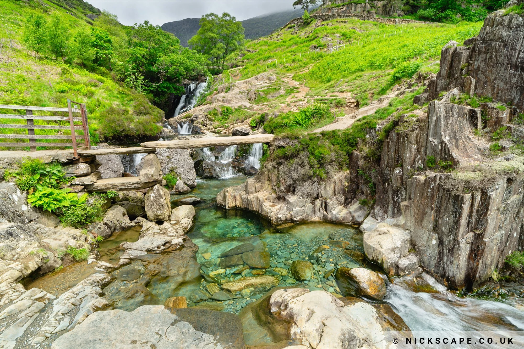 Afon Cwm Llan Stone Bridge - Snowdonia