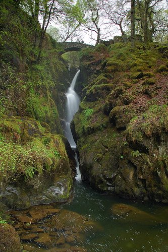 Aria Force Waterfall near to Ullswater in the Lake District	