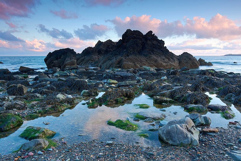 Rock formations on Marloes Sands Beach