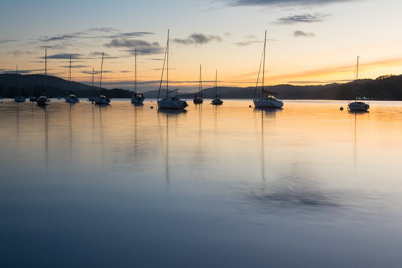 Lake Windermere Sunset from Bowness Point