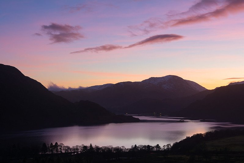 Ullswater Sunset from Gowbarrow Fell