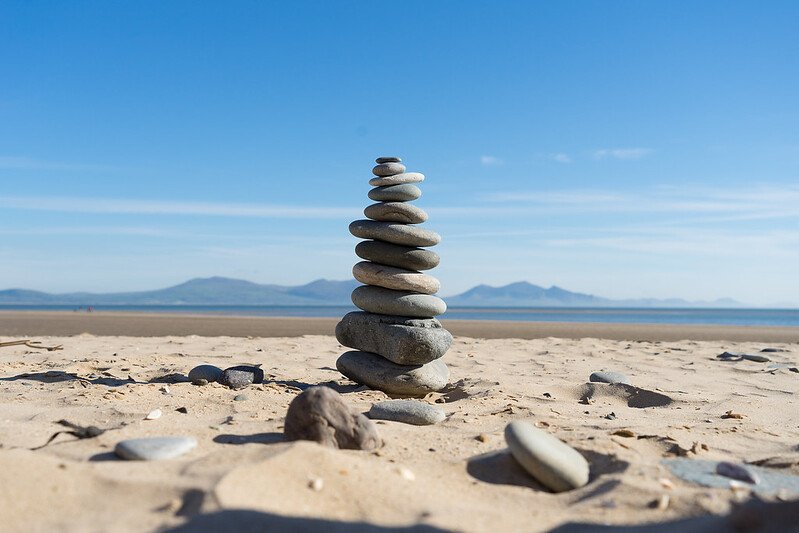 Stone Stacking - Llanddwyn Beach