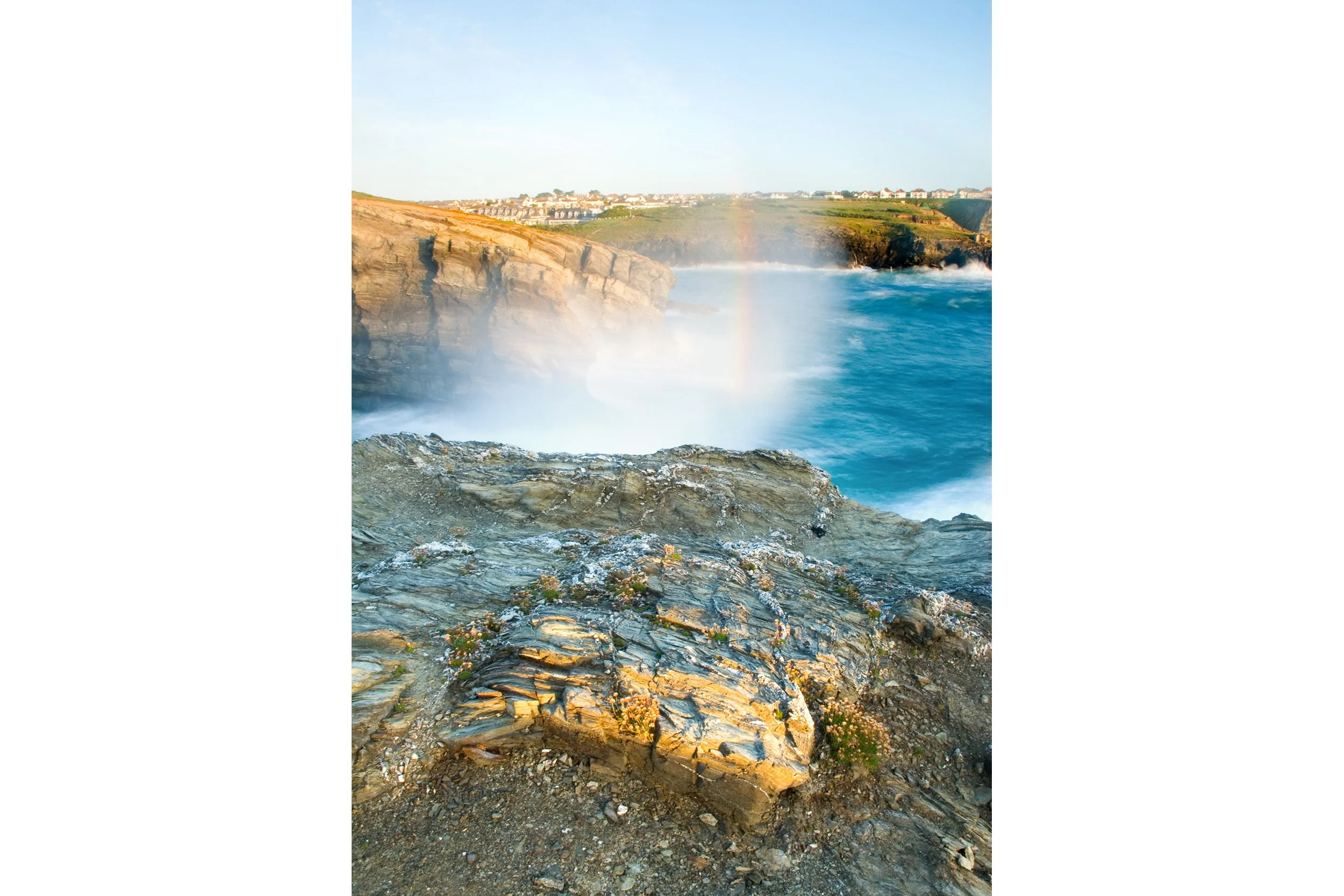Trevelgue Head Sea Spray Rainbow - Newquay - Cornwall