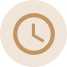 Solid beige circle on a white background.
