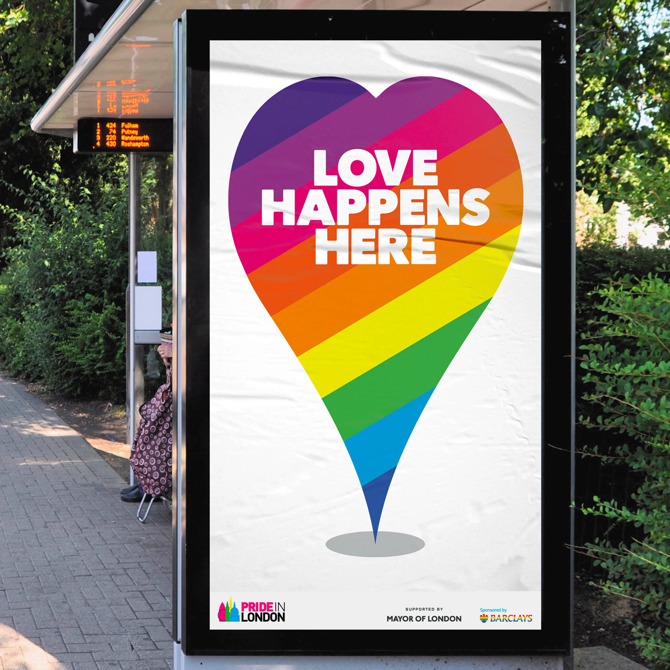 Pride in London Love Happens Here Campaign / Branding / Design