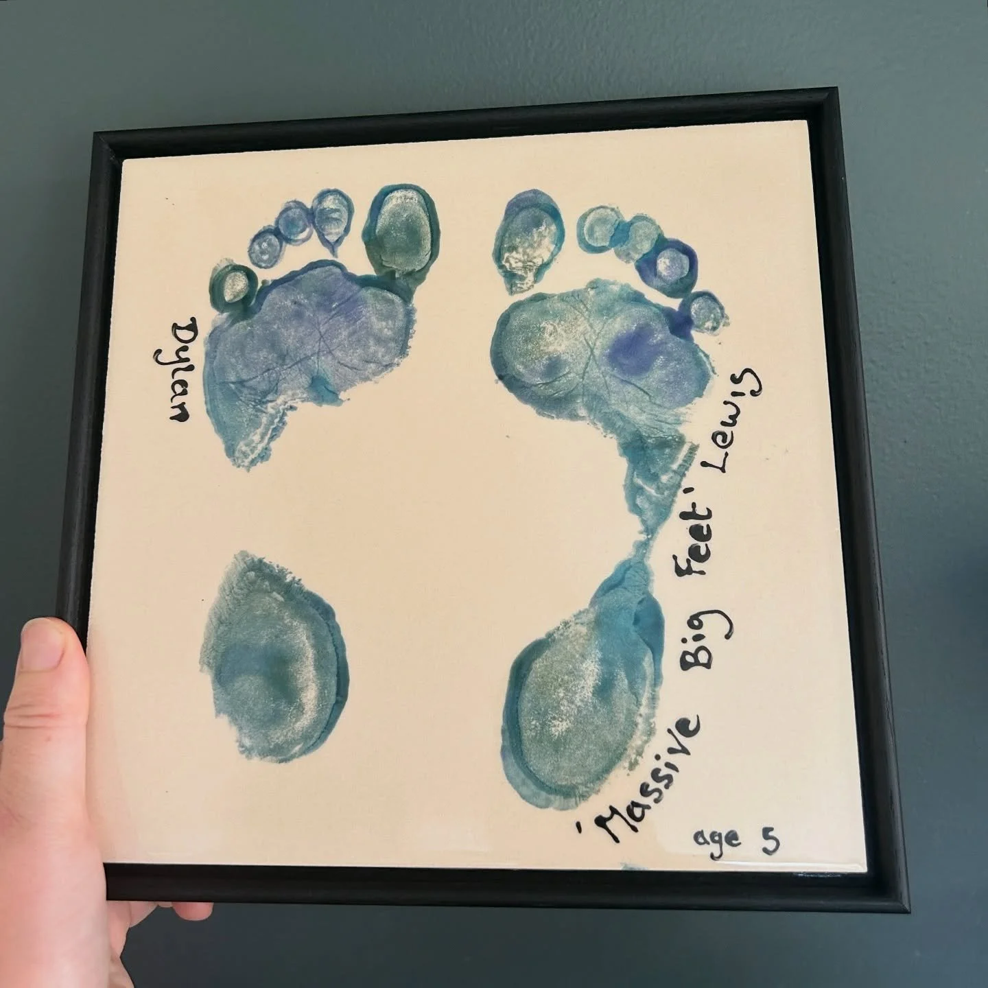 We had to use an extra big tile for our son now! 8 inch tile framed. I actually only did it because D and I were a bit bored on the holidays but it’s fab. He wants this one in his room. I suspect I’ll speedily get it back as soon as he be