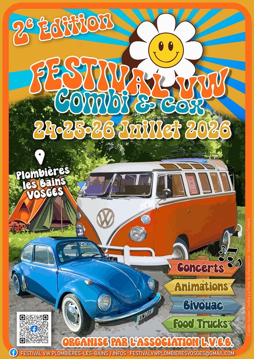2ᵉ Festival VW Plombières-les-Bains – Coccinelles &amp; Combi VW 2026