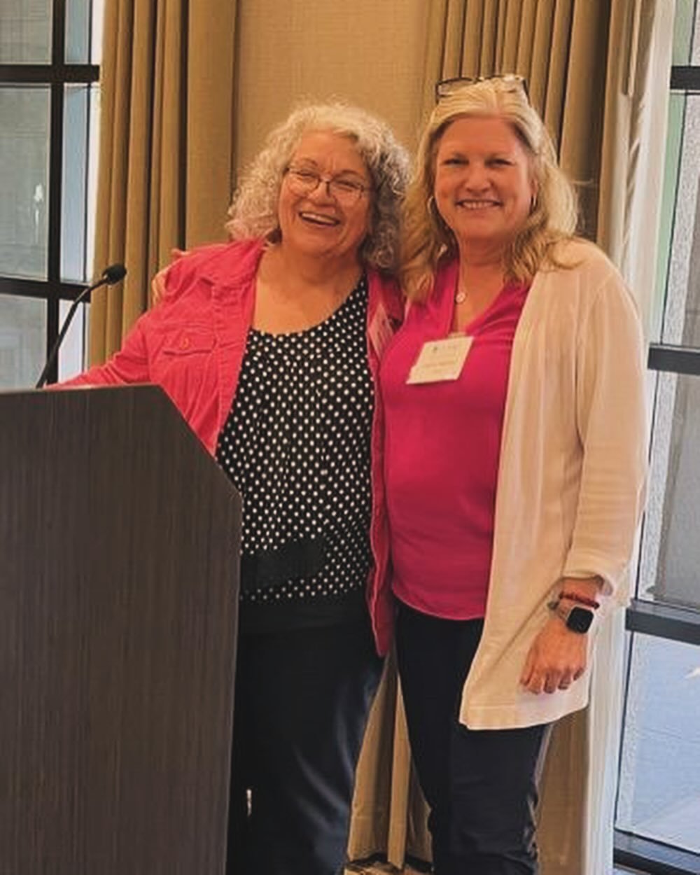 Founding Institute leaders Janet Horras and Laurel Aparicio join state home visiting leaders celebrating 10 years of ASTHVI and sharing new Institute resources. ❤️

#HomeVisitingWorks #homevisiting #familysupportprofessional