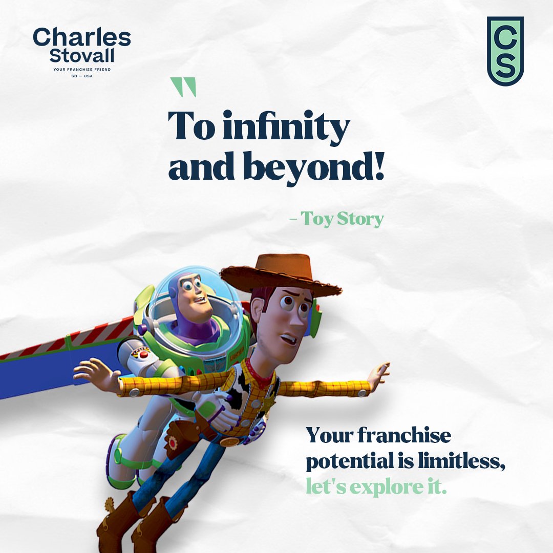 To infinity and beyond: Franchising as a smart growth strategy

Buzz Lightyear's catchphrase, &quot;To infinity and beyond,&quot; perfectly encapsulates the boundless potential of franchising. Like Buzz venturing into the unknown, entrepreneurs can t