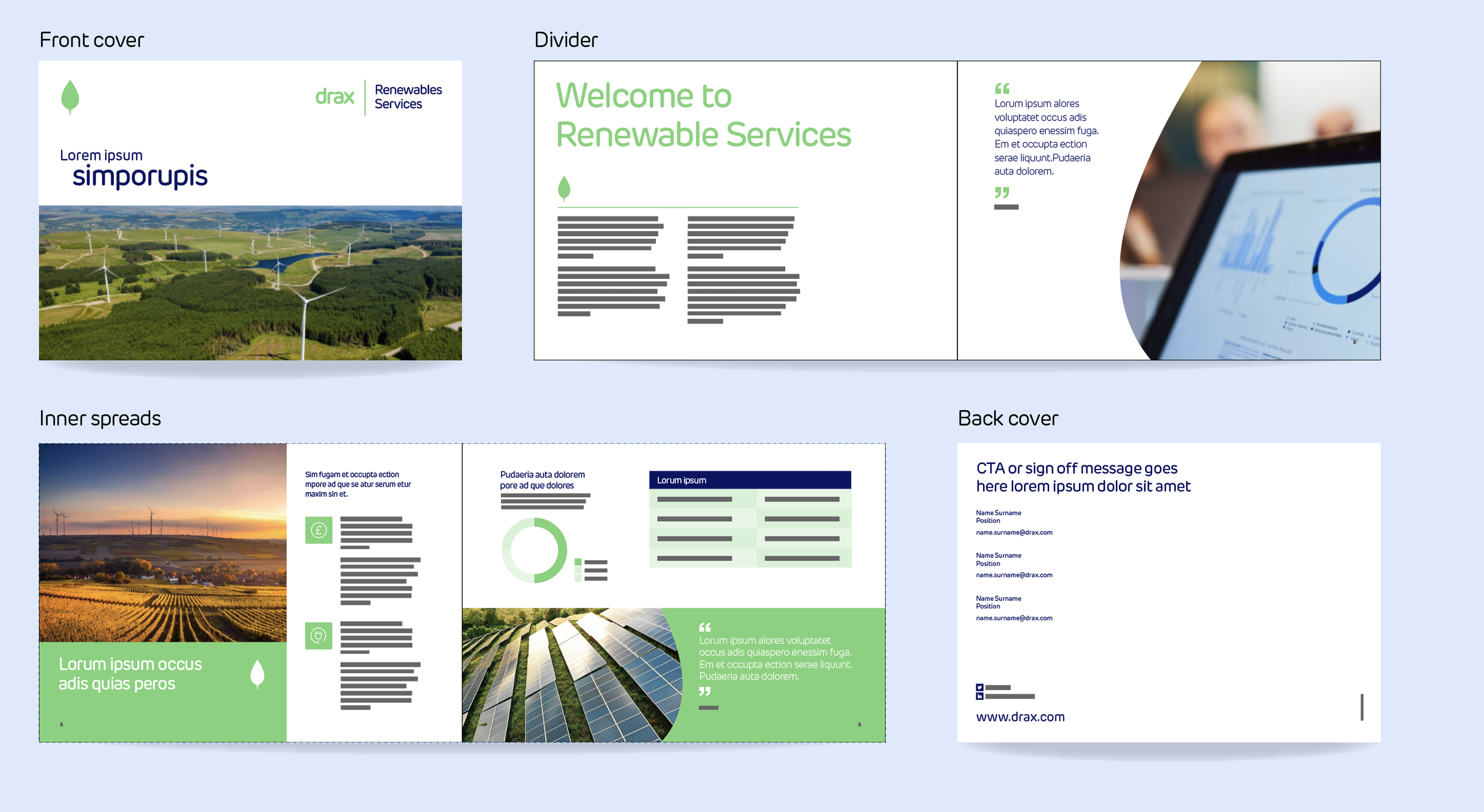 Brochure template (landscape) - renewables