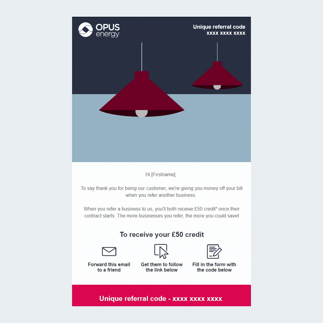 Email newsletter design