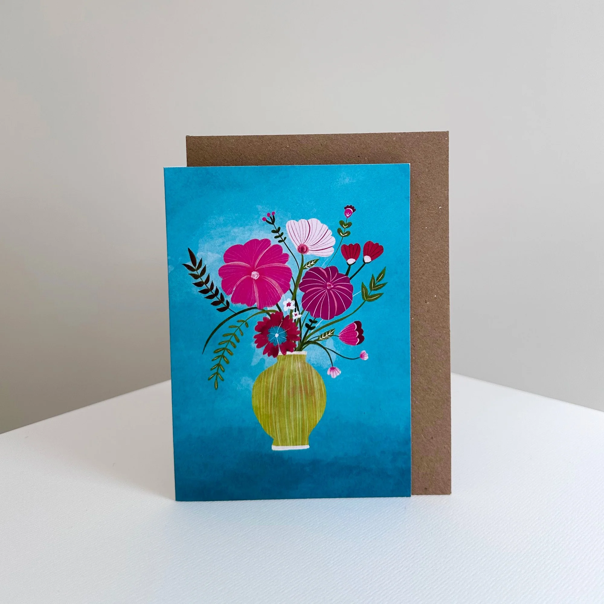 Flower Vase Greeting Card (A6)