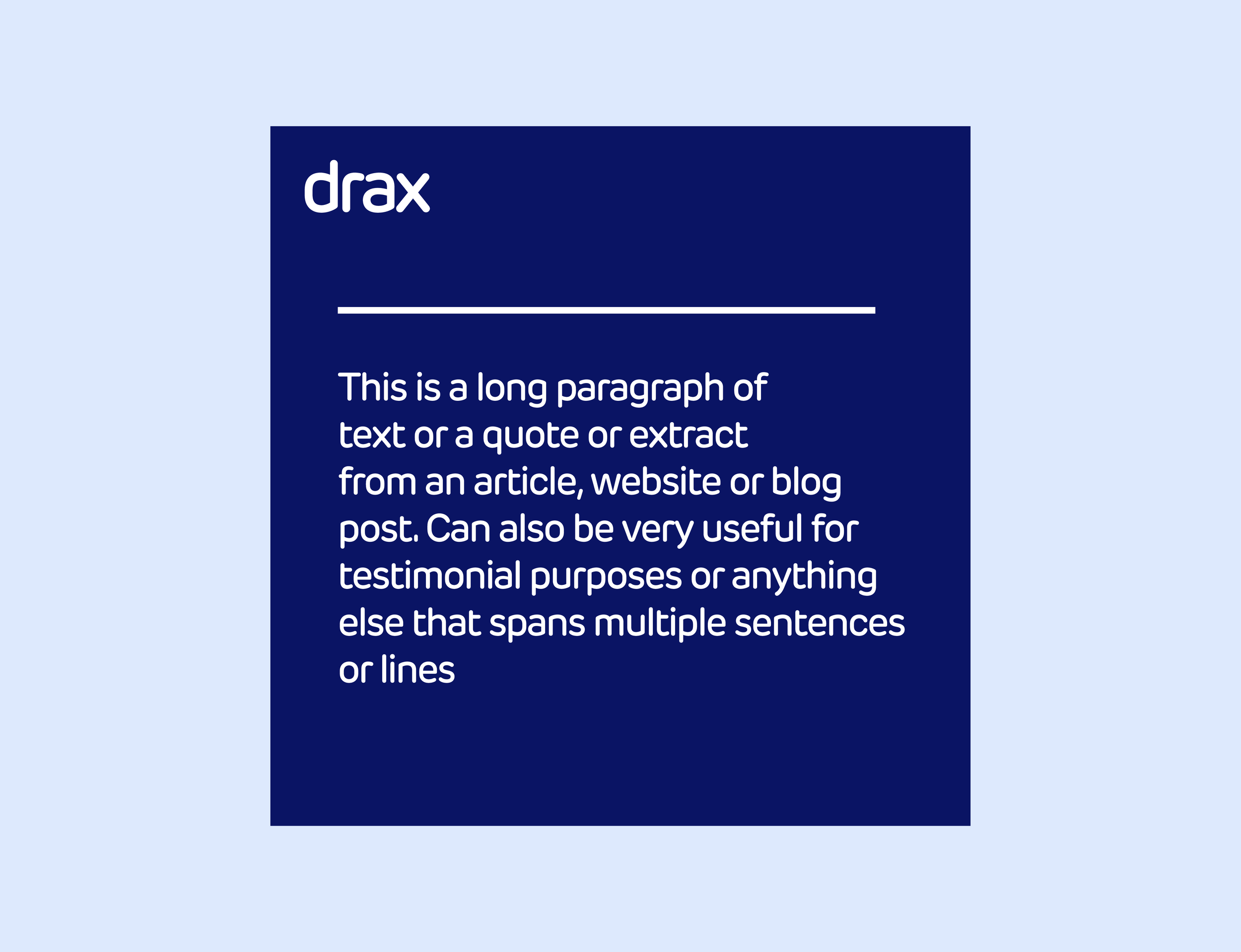 Quote template