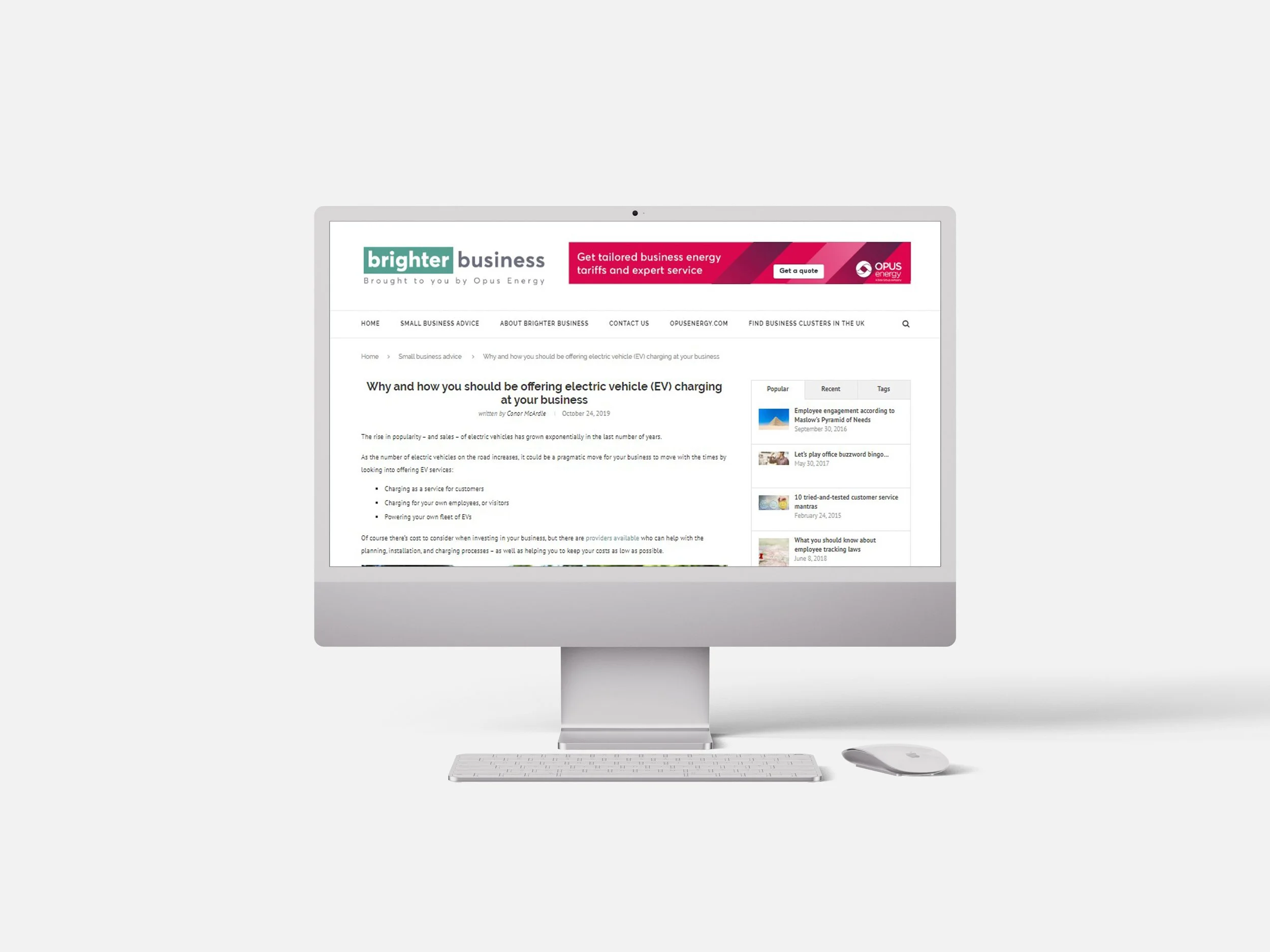 Brighter Business website