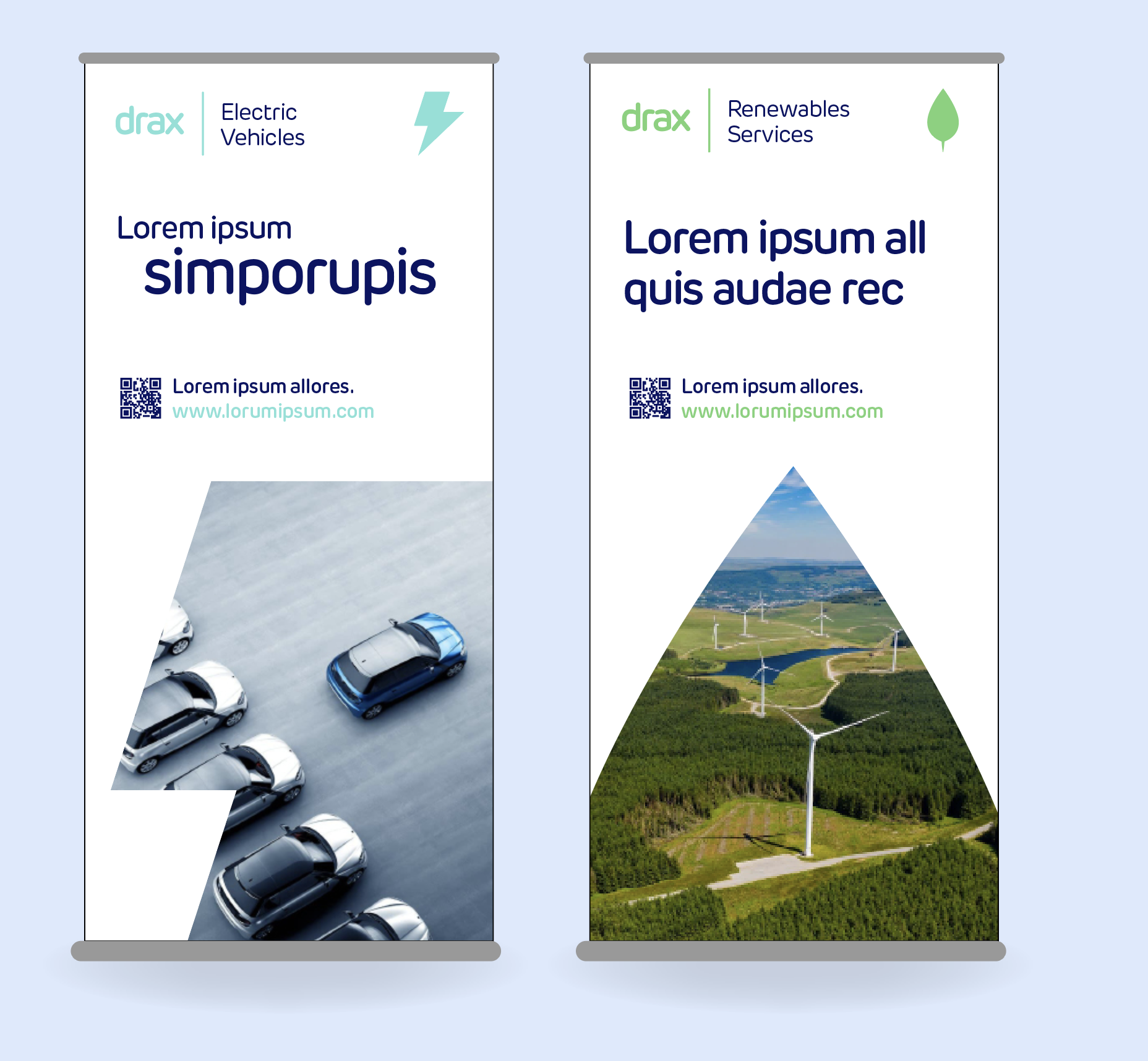 Pull-up banner templates