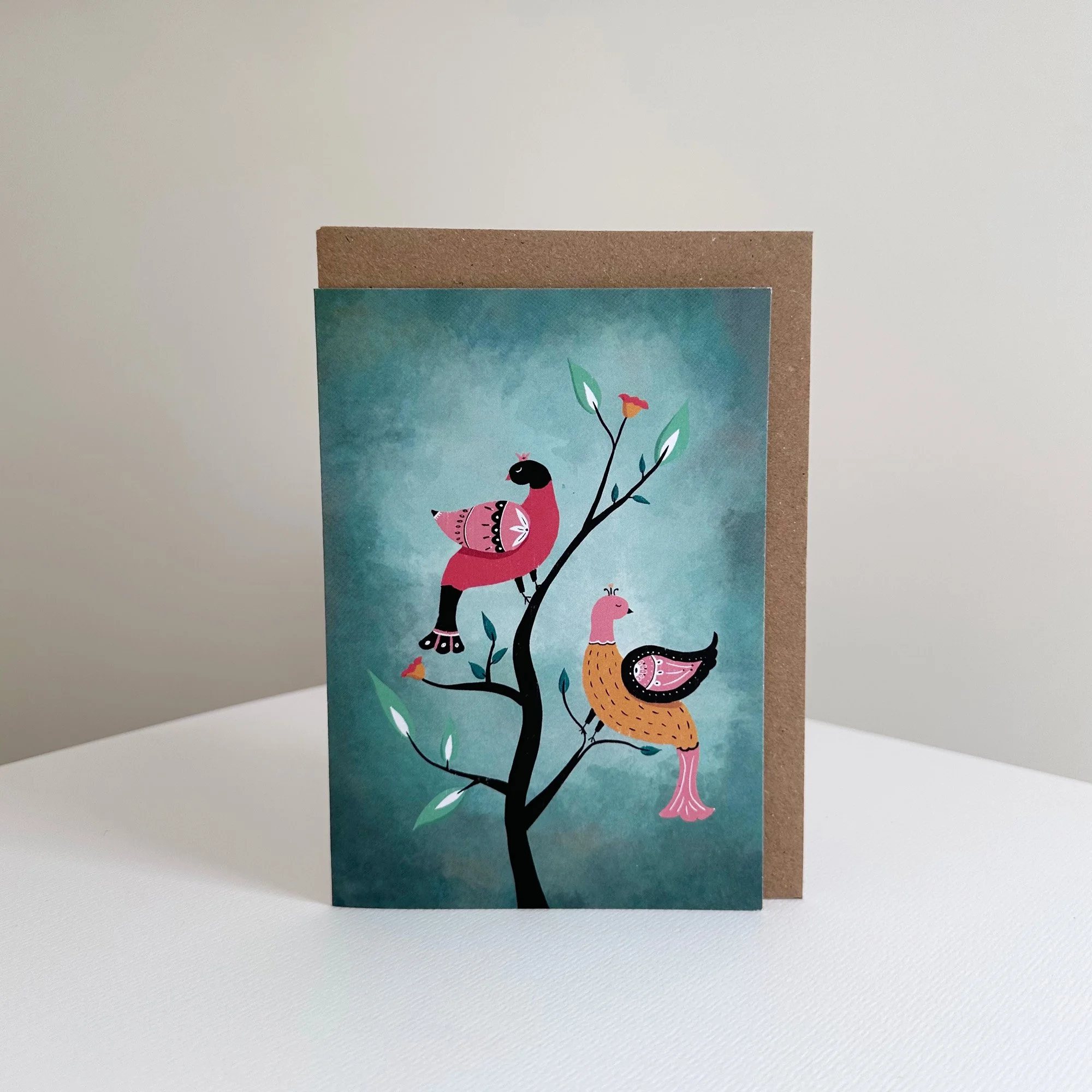 Colourful Birds Greeting Card (A6)