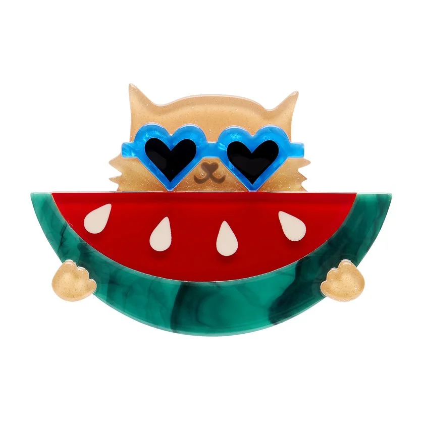 Erstwilder Clarke the Crusading Corgi Brooch featuring a layered corgi dog design with a playful, characterful look.