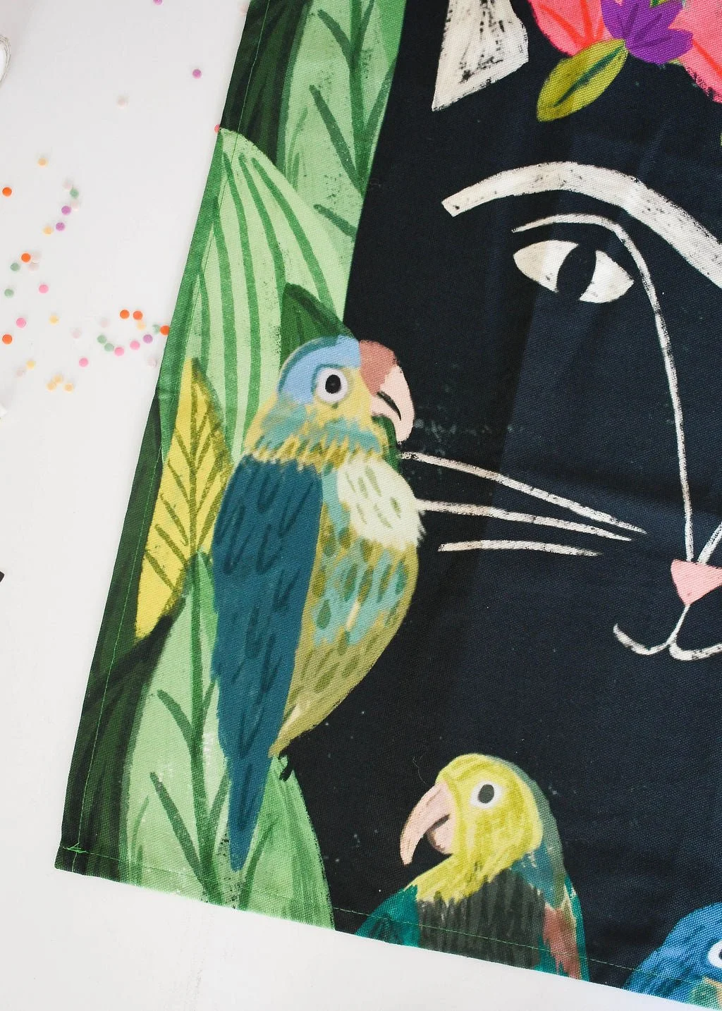 Frida Catlo Cat Tea Towel by NIASKI, 100% cotton Cats in Art kitchen towel and art-inspired home gift for cat lovers at Goosebump Hong Kong