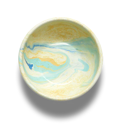 BORNN Lemon Cream handmade enamel bowl