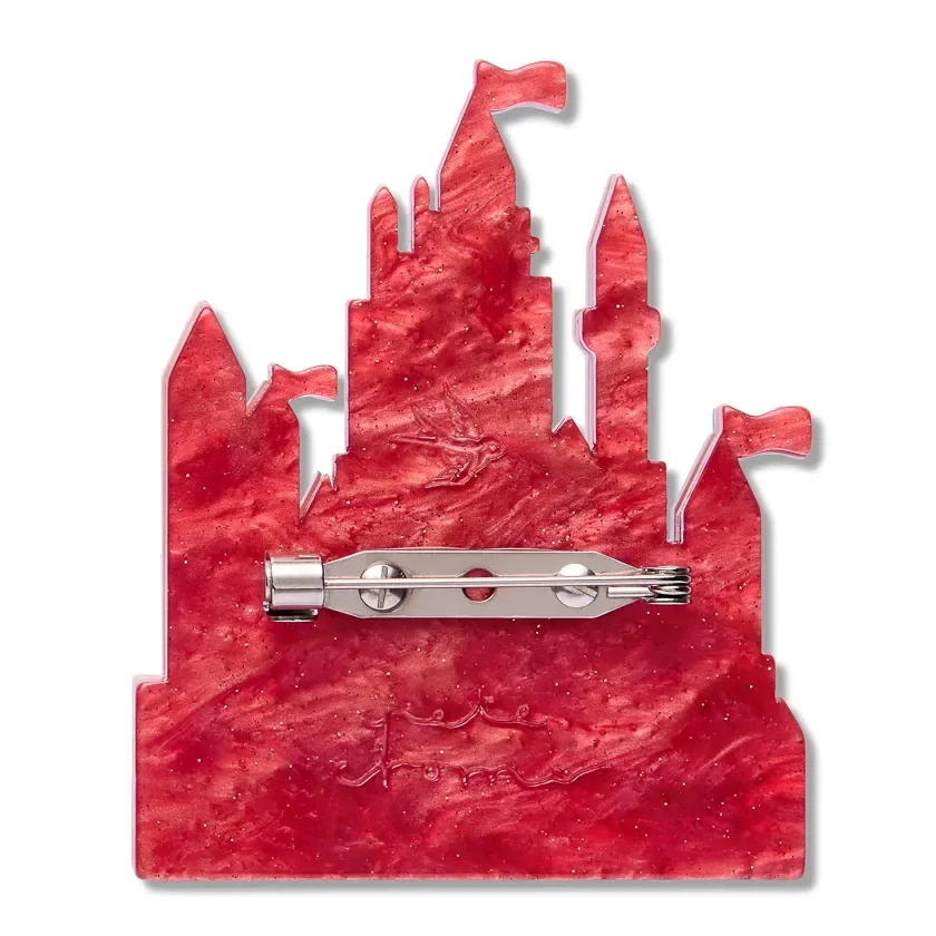 Erstwilder In a Land Far Away bonus brooch in red and purple castle colourway from the Fairy Tales Part 2 collection