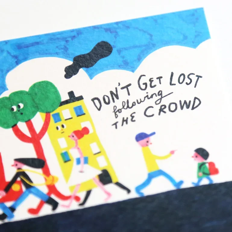 Traveller Unknown illustrated postcard by All Things Bright And Beautiful