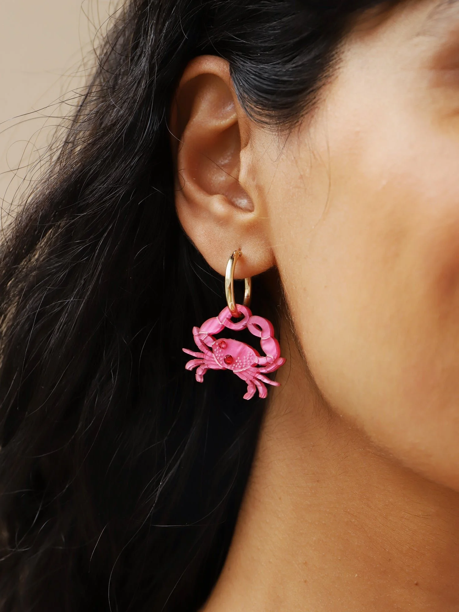 WOLF & MOON | 耳環 | 螃蟹圈環