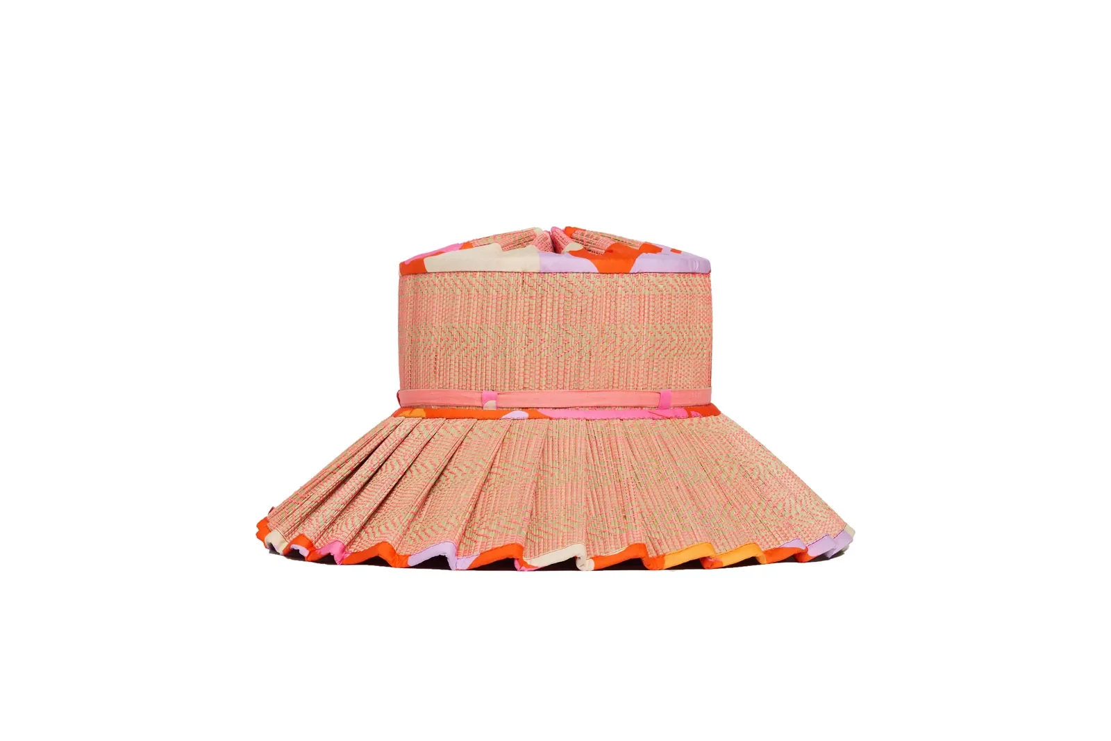 Back view of the Lorna Murray Longboard Island Capri Play Hat showing its pleated Maxi brim and handcrafted woven construction.