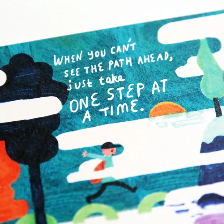 Traveller Fog illustrated postcard by All Things Bright And Beautiful