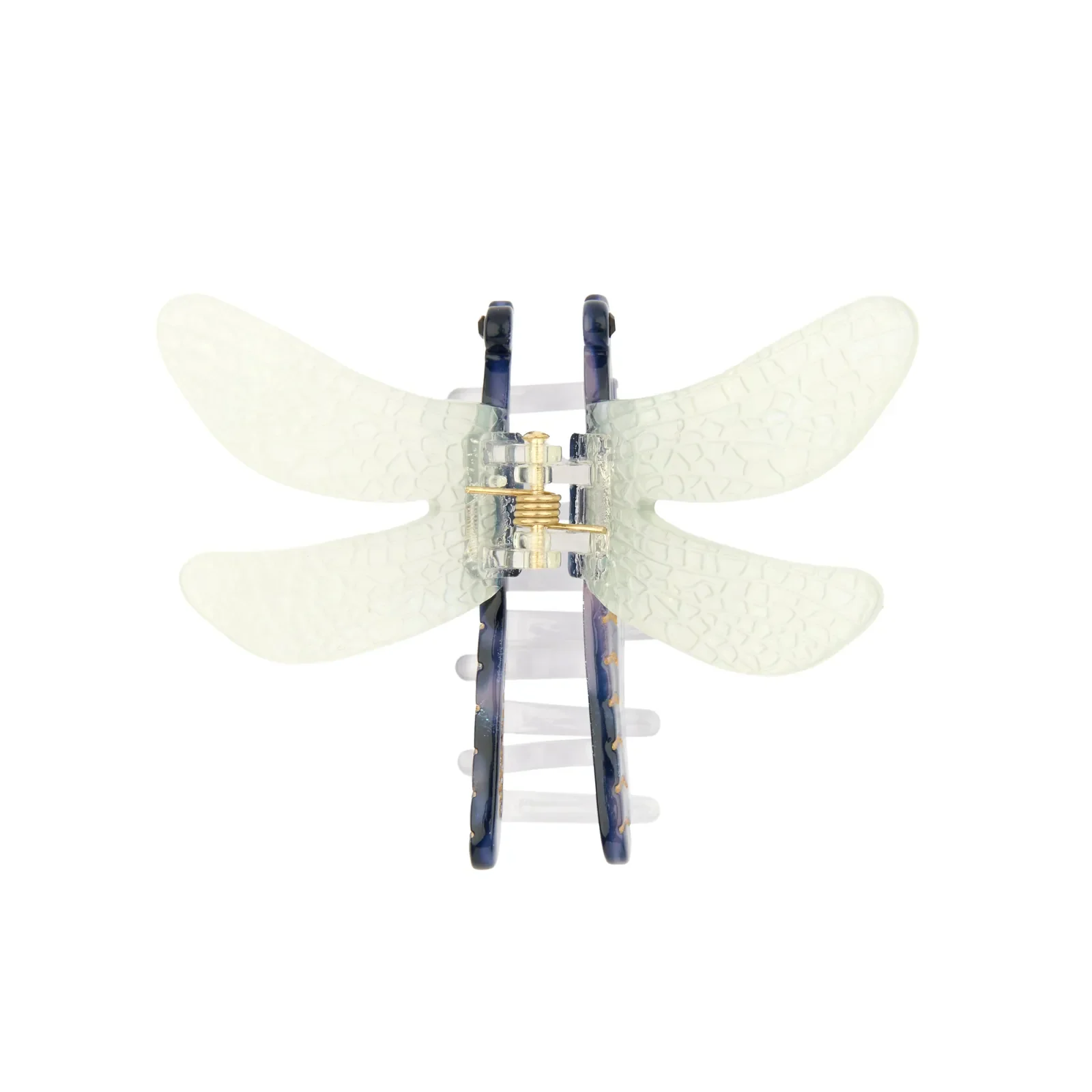 Coucou Suzette Dragonfly Hair Claw in glossy cellulose acetate, a graceful nature-inspired French hair accessory curated by Goosebump.