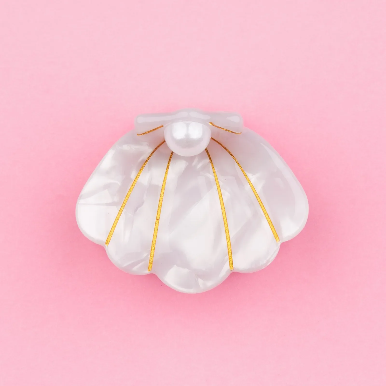 Coucou Suzette Poppy Hair Claw in glossy cellulose acetate, a vivid French flower hair accessory curated by Goosebump.