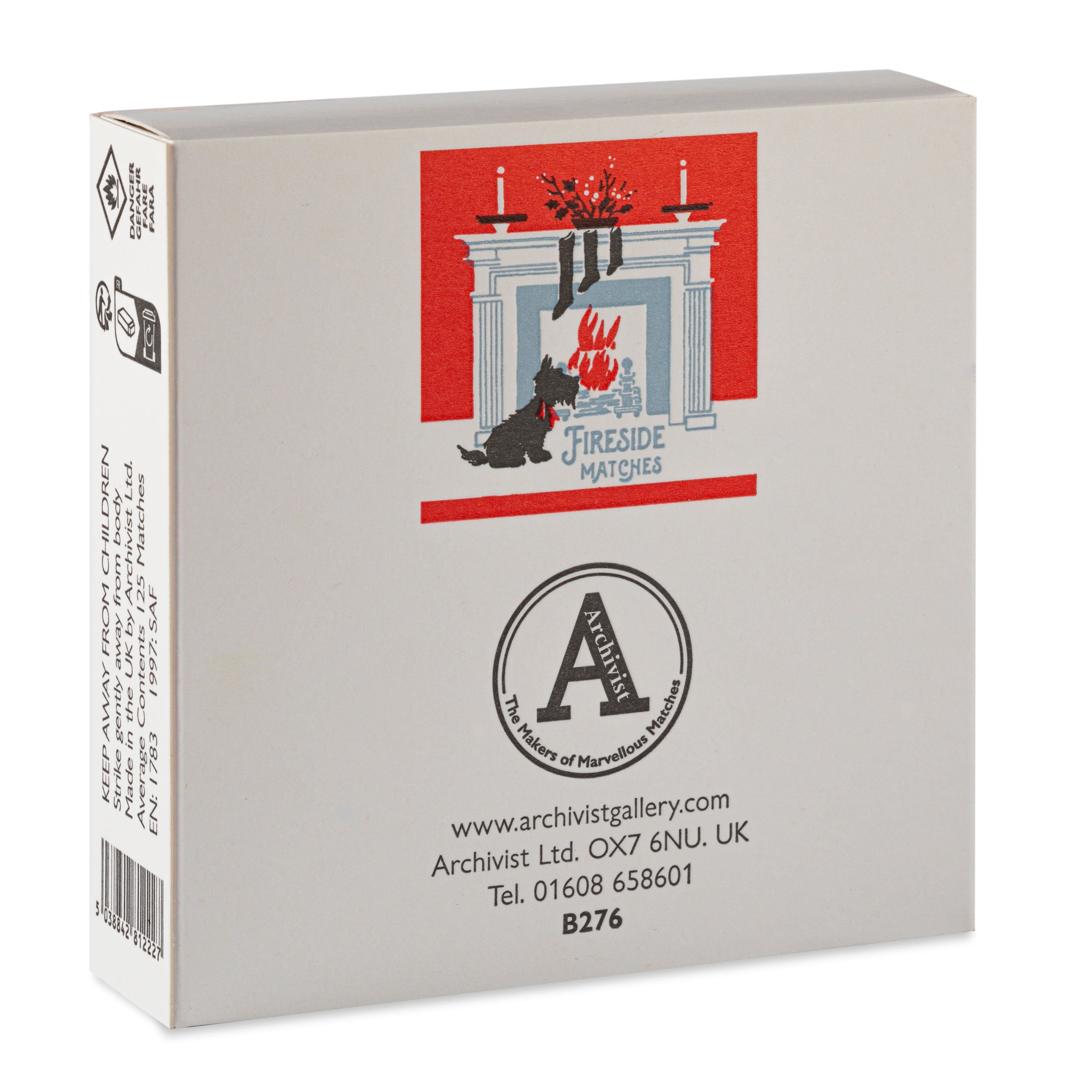 Scotty Dog Fireside Matches by Archivist, featuring cozy Christmas design, available at Goosebump.live in Hong Kong